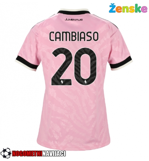 Ženske Nogometnih dresov Juventus Andrea Cambiaso #20 Gostujoči 2026-27 Kratki rokavi Ženske Nogometnih dresov Juventus Andrea Cambiaso #20 Gostujoči 2026-27 Kratki rokavi